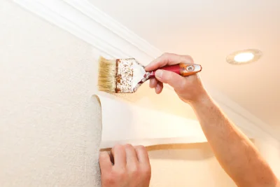 Pose de papier peint à Colombier — revêtements muraux et toiles de verre